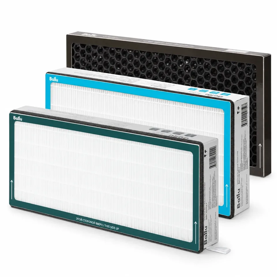 Комплект фильтров для Ballu ONEAIR ASP-200: M5 + HEPA H13 + CARBON, сборка АБА