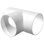 Тройник для воздуховодов ПВХ круглый 10ТП (D=100mm)